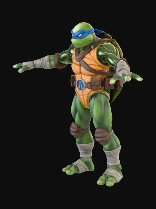 3D model for Teenage Mutant Ninja Turtle Action Figure