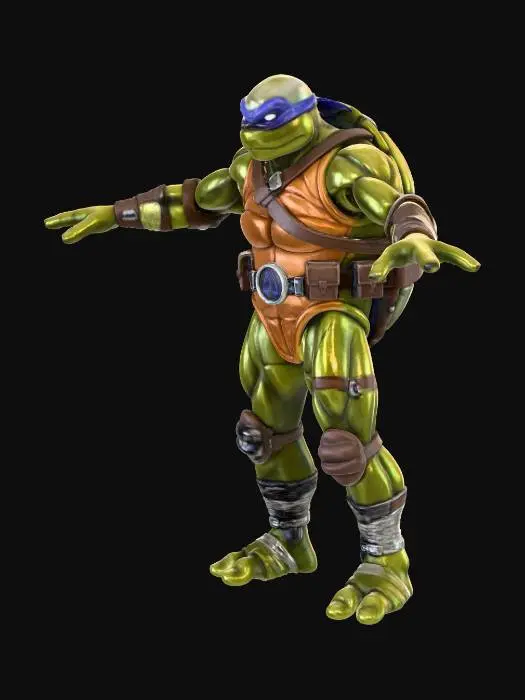 3D model for Teenage Mutant Ninja Turtle Action Figure