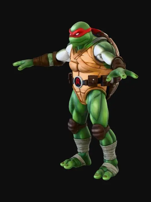 3D model for Teenage Mutant Ninja Turtle Action Figure