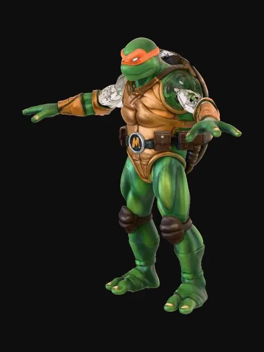 3D model for Teenage Mutant Ninja Turtle Action Figure