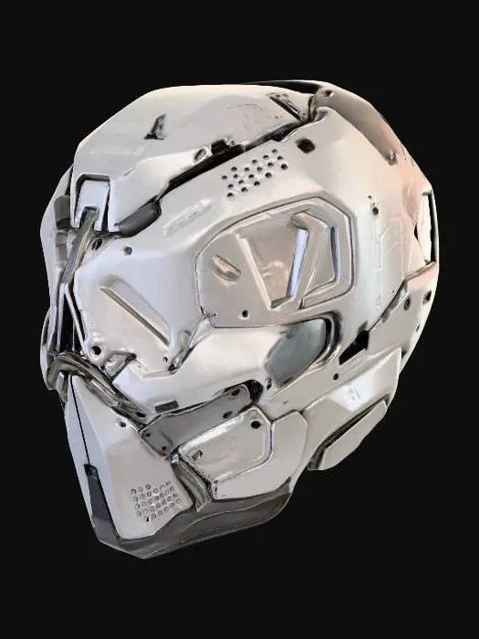3D model for Futuristic Helmet Design