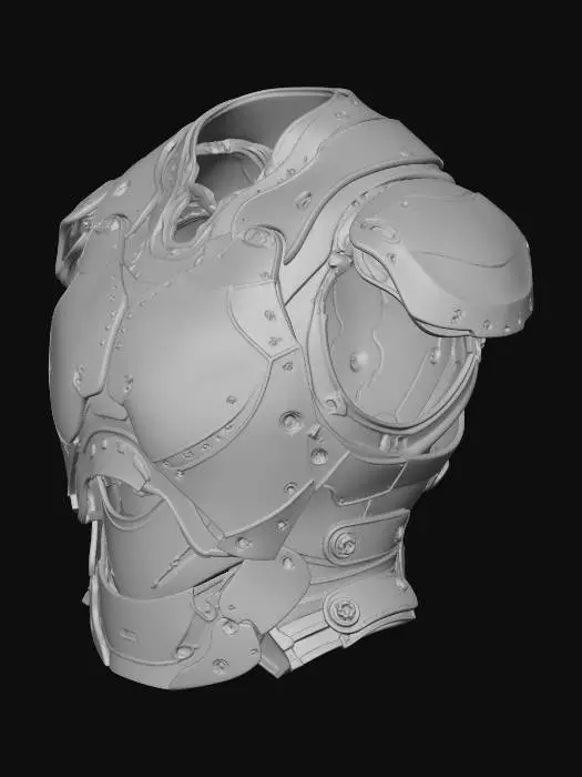 3D model for Futuristic Armor Concept
