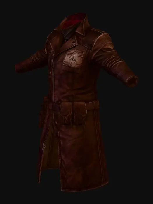 3D model for Rugged Leather Duster