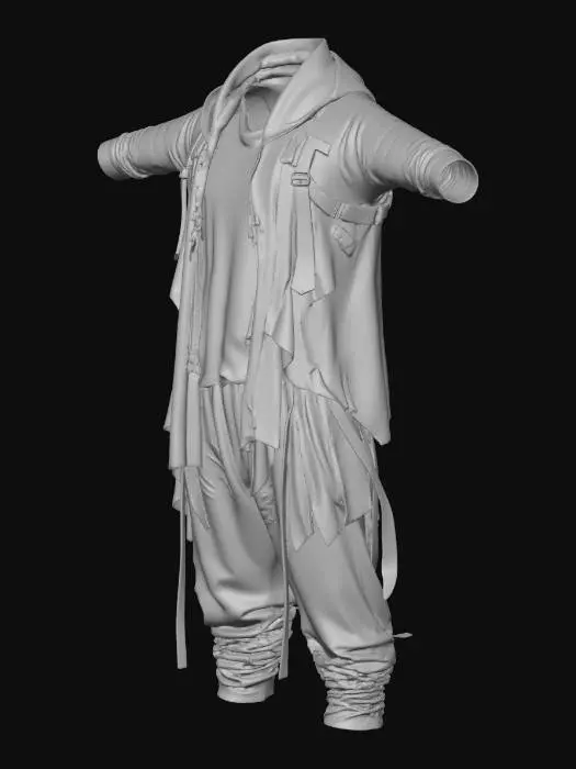 3D model for Ragged Desert Jumpsuit