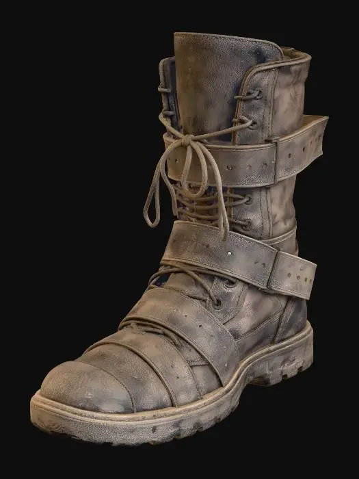 3D model for Mud-Splattered Combat Boot