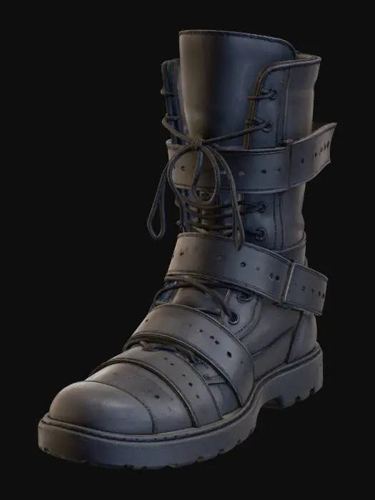 3D model for Mud-Splattered Combat Boot