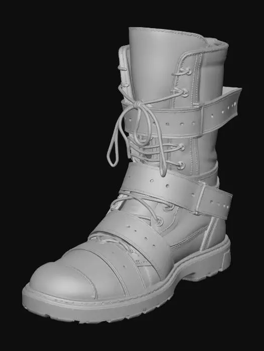 3D model for Mud-Splattered Combat Boot