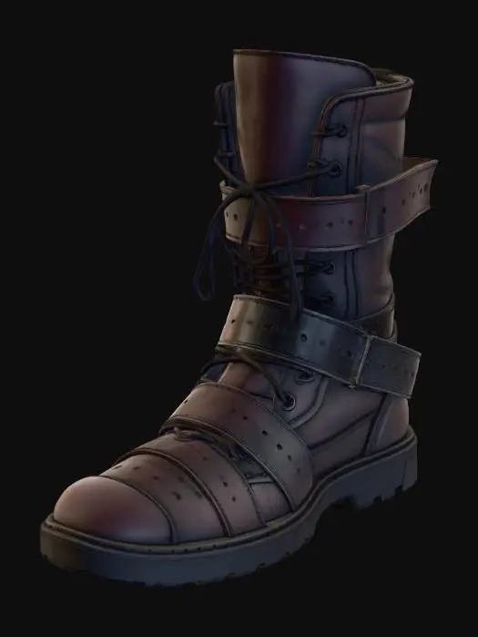3D model for Mud-Splattered Combat Boot