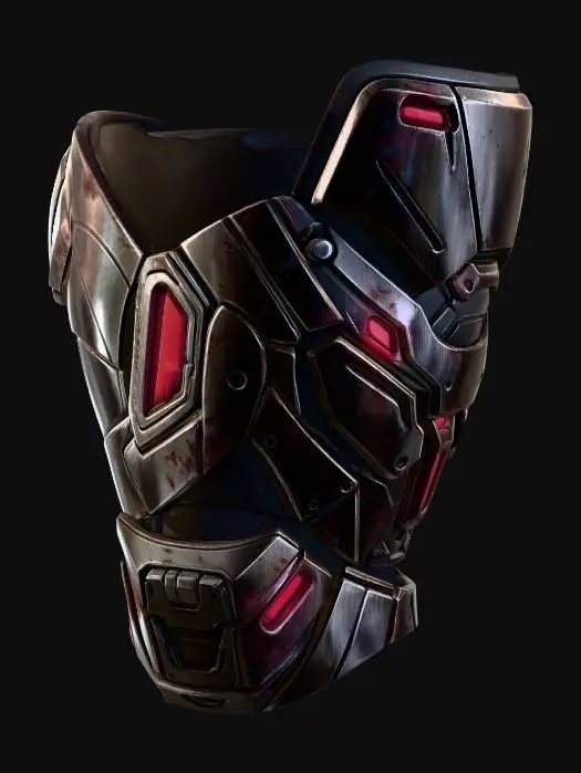 3D model for Cybernetic Battle Helmet