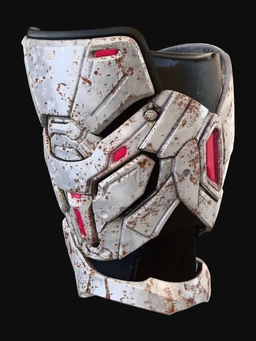 3D model for Cybernetic Battle Helmet