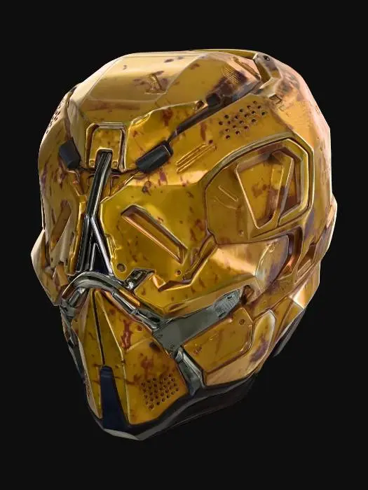 3D model for Futuristic Helmet Design