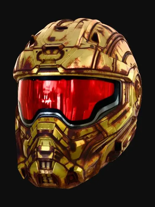 3D model for create a modular helmet that is inspired by mass effect make it game ready for the unreal engine, use mass effect and sci fi as inspiration