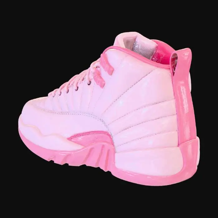 3D model for Pink High-Top Sneaker