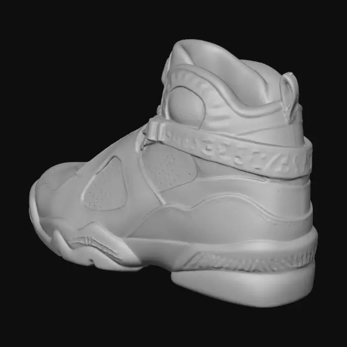 3D model for Blue Air Jordan 8 Sneaker