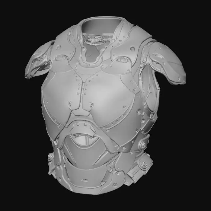 3D model for Futuristic Armor Concept