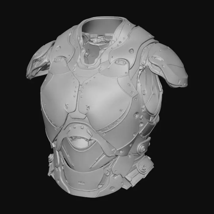3D model for Futuristic Armor Concept