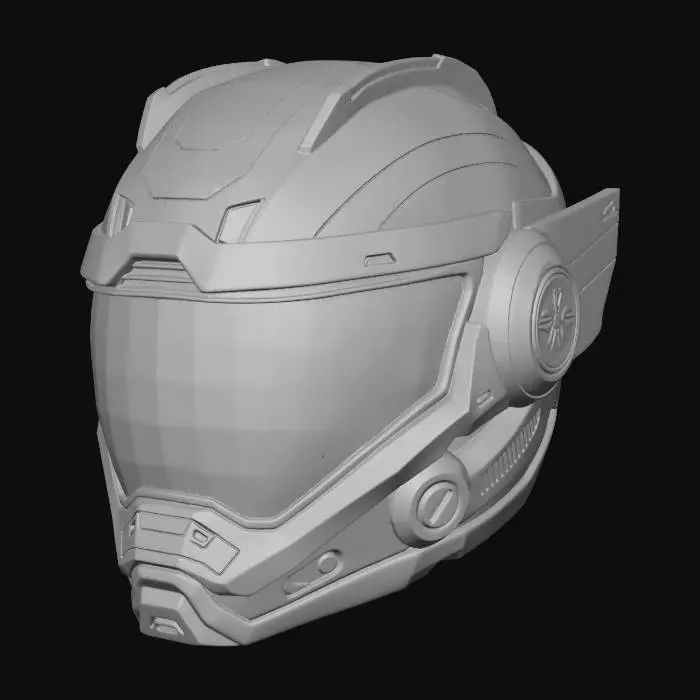 3D model for Neon Horizon Pilot Helmet