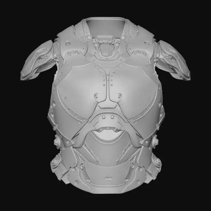 3D model for Futuristic Armor Concept