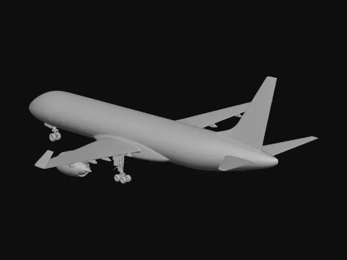 3D model for A realistic medium-haul commercial jet airliner, narrow-body twin-engine aircraft similar in size to an Airbus A321 or Boeing 737-10.
Smooth aerodynamic fuselage with a rounded nose, cockpit windows with modern glass styling, and a clean white composite body.
Low-mounted swept wings with blended winglets, two high-bypass turbofan engines mounted under the wings, detailed engine nacelles and fan inlets.
Retractable tricycle landing gear with realistic wheel bogies and gear doors.
Vertical stabilizer with slightly swept horizontal stabilizers.
Designed for passenger transport, modern airline design, no visible airline logos or text.
High realism, accurate proportions, clean topology, game-ready and animation-ready, neutral studio lighting, centered and symmetrical.