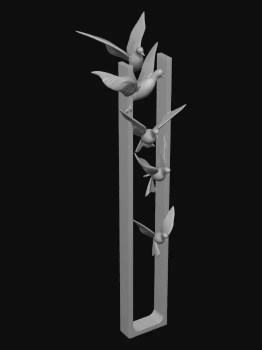 3D model for paukščiai