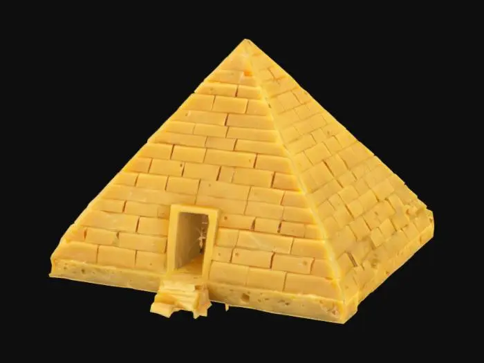 3D model for [Egypt] The Great Pyramid of Giza but it's made of cheese, #AroundTheWorld#