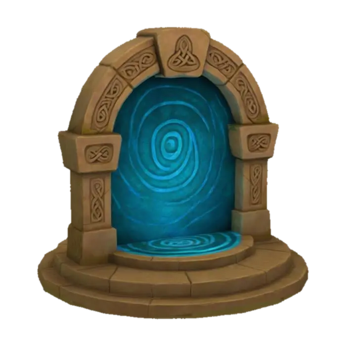 Mystical Portal - Circle yapay zekâ ile oluşturulmuş 3D model