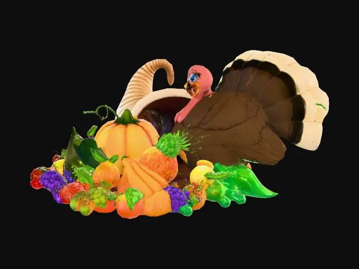 3D model for Thanksgiving Harvest, #Thanksgiving#