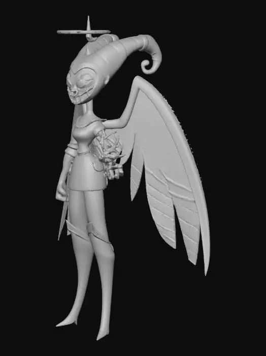 3D model for Winged Jester Angel