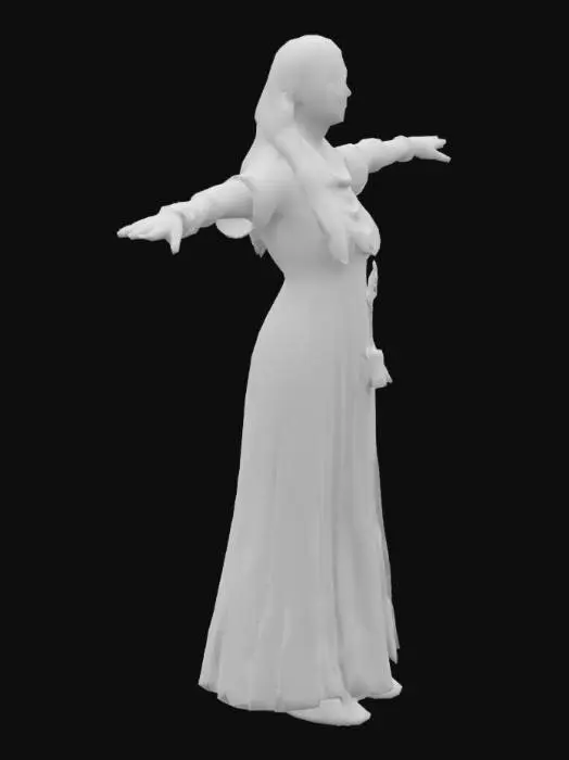 3D model for turk women t-pose
