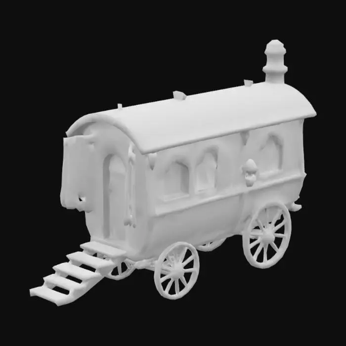 3D model for gypsey waggon