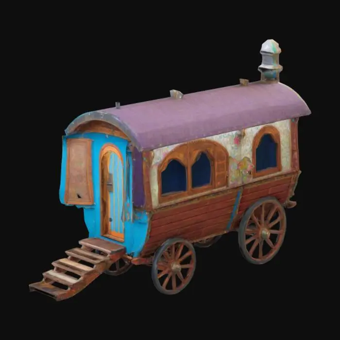 3D model for gypsey waggon
