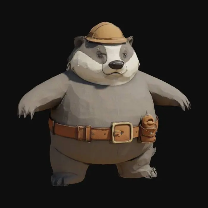 3D model for Explorer Badger