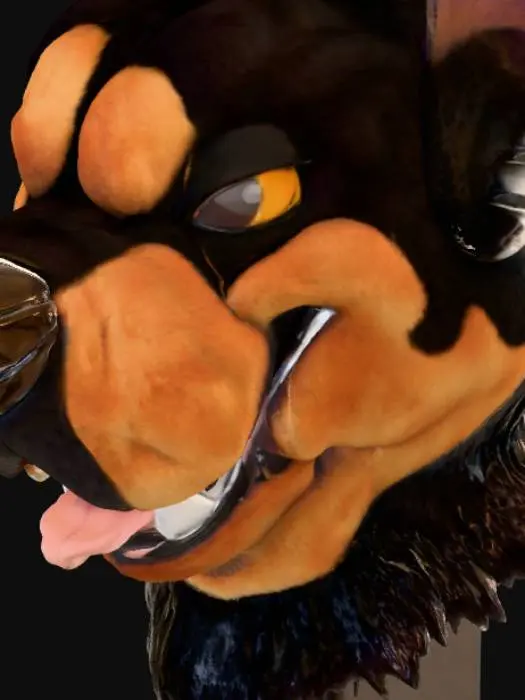3D model for Furry rottweiler fursuit head