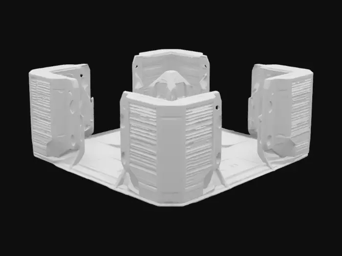 3D model for Give me a 3d environment that i can use for animating a person that has a stellar blade style to it make it life size and use for blender