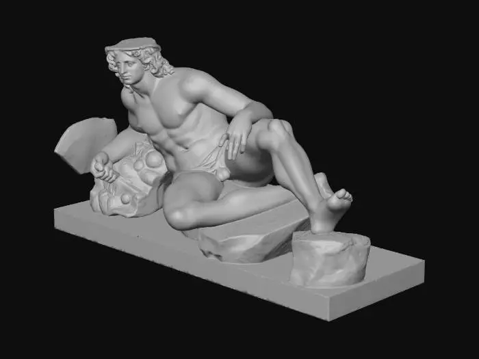 3D model for Resting Warrior Statue