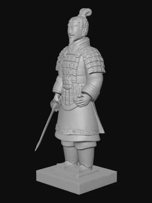 3D model for Terracotta Warrior in Color