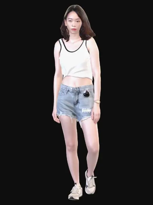 3D model for Casual Summer Look