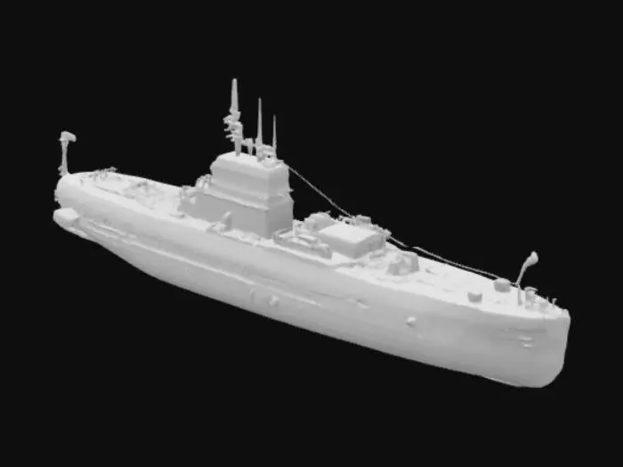 3D model for old german submarine wwii. 