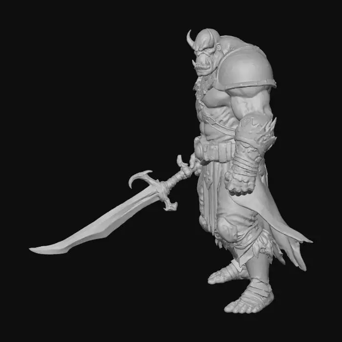 3D model for Orc Warrior in Ruins