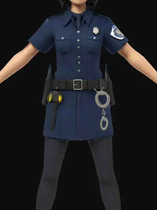 3D model for Police Officer PSX-Style