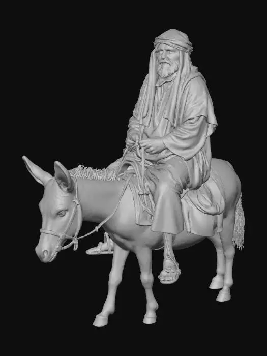 3D model for Traveler on a Donkey