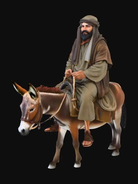 3D model for Traveler on a Donkey