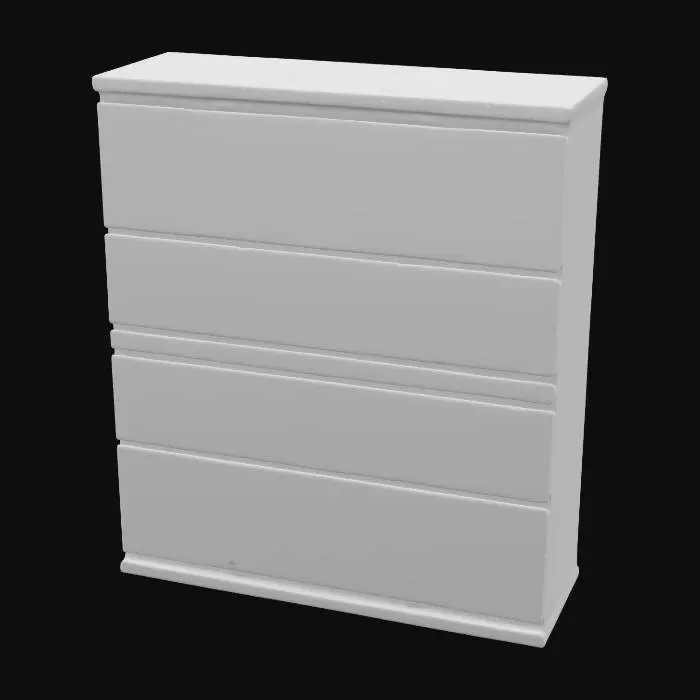 3D model for Black Dresser