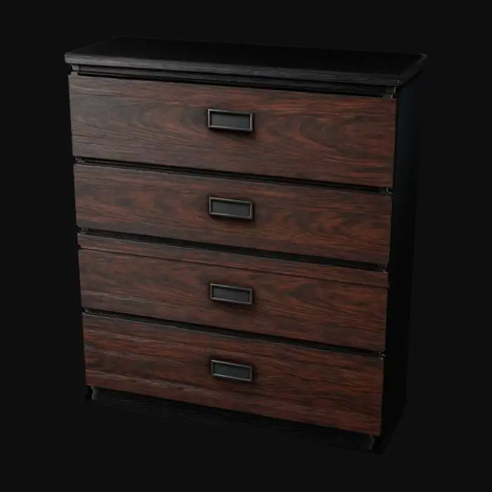 3D model for Black Dresser