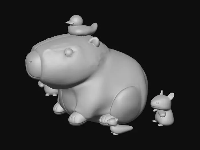 3D model for Duck on a Bear's Head