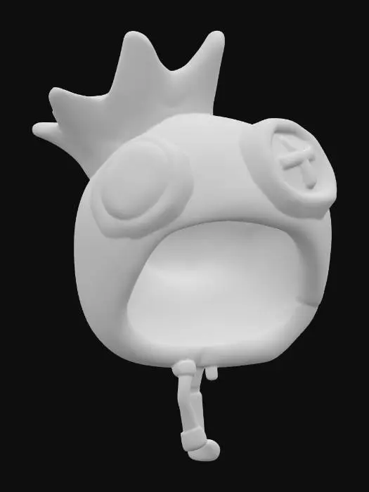 3D model for Blue Crowned Creature