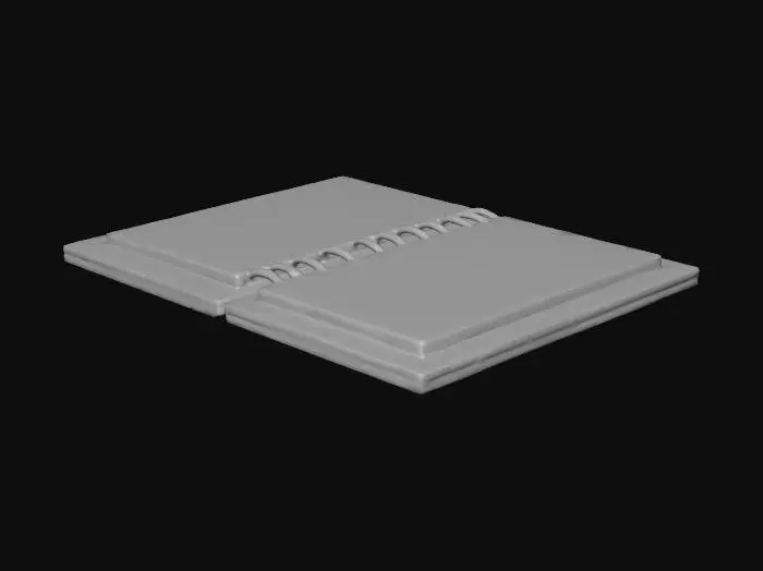 3D model for Red Spiral Notebook