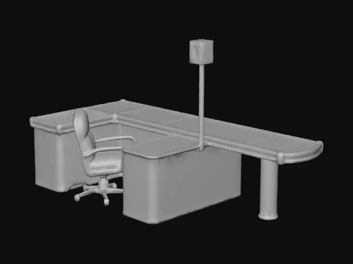 3D model for Checkout Counter