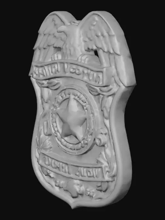 3D model for US Postal Inspector Badge