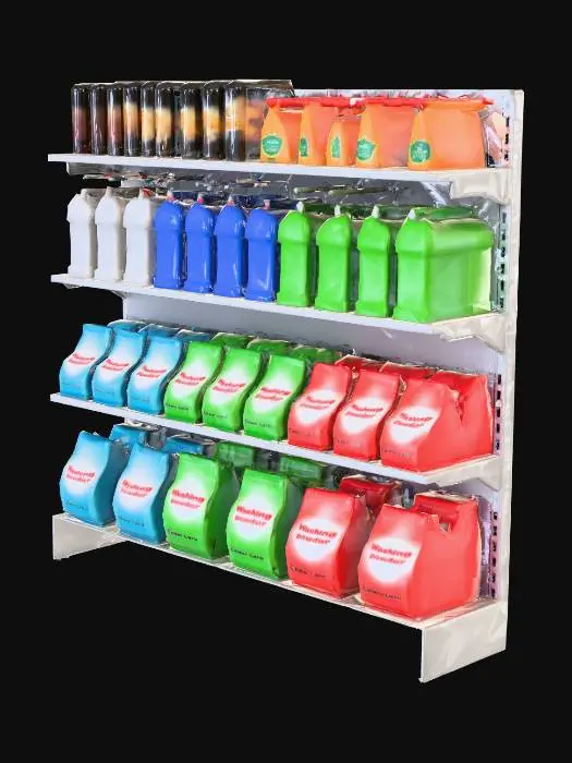 3D model for Supermarket Shelf Display